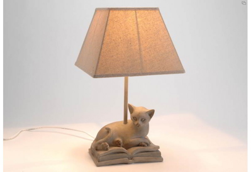 Lampe Chat Sur Son Livre Amadeus Amadeus Am