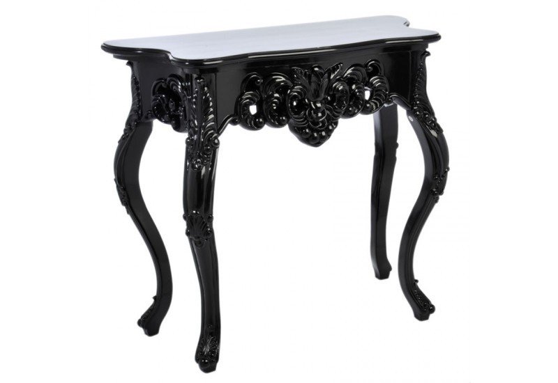 Console Baroque Noire 83x37x74cm J Line J Line By Jolipa Jl 28403