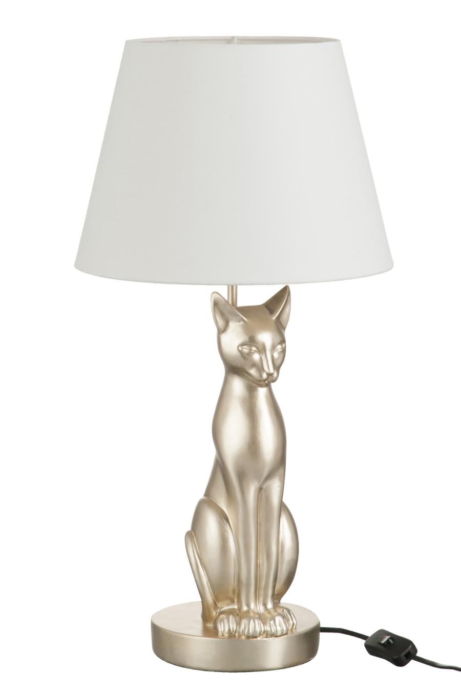 Lampe Chat Couleur Champagne J Line By Jolipa Jl 034