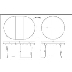 Table Ext. 120-160 Murano