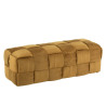 Banquette Design ocre Bois/Textile