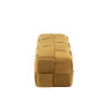 Banquette Design ocre Bois/Textile