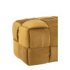 Banquette Design ocre Bois/Textile