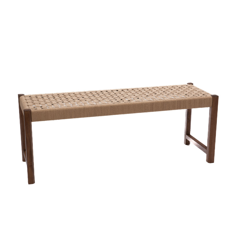 BANC DAPHNE EN BOIS ET CORDE