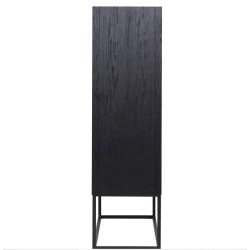 Cabinet Noir 2 portes Contemporain en Chêne