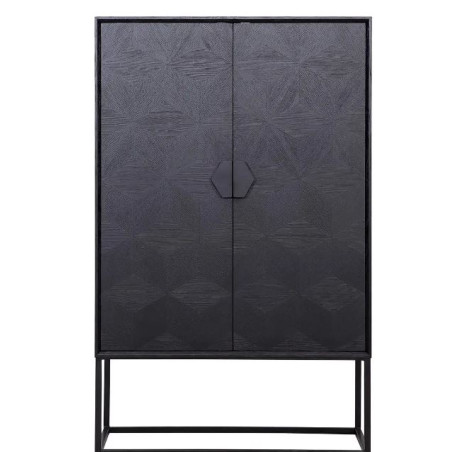 Cabinet Noir 2 portes Contemporain en Chêne