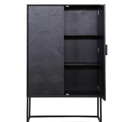 Cabinet Noir 2 portes Contemporain en Chêne