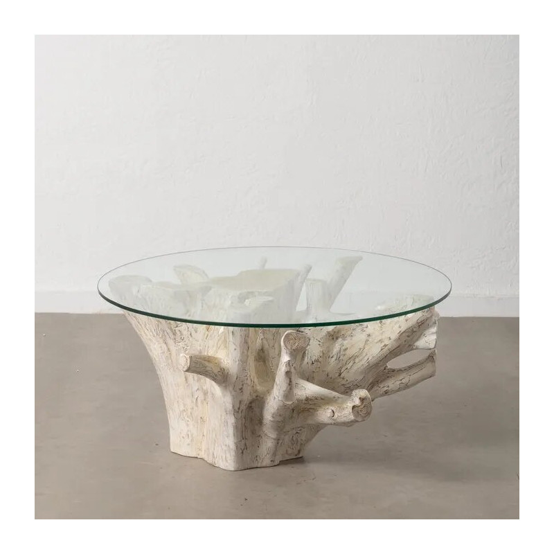 Table basse en bois blanche