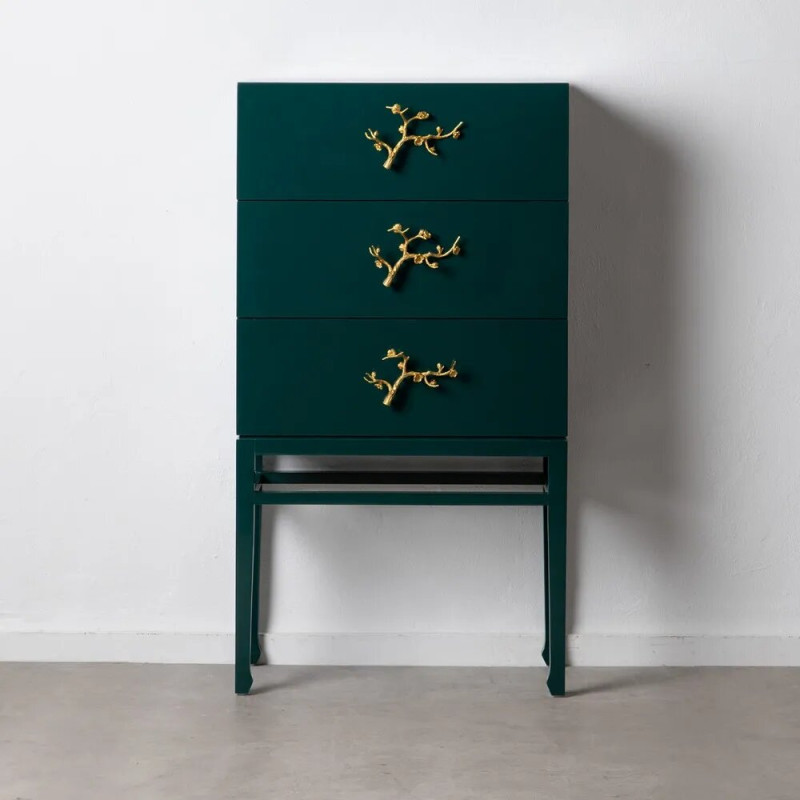 Chiffonnier Cabinet vert bois de sapin