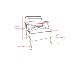 Fauteuil hutch vert kaki