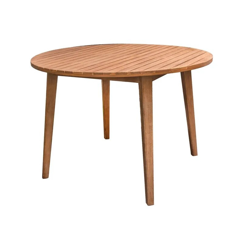 Table ronde Marilyn Acacia massif 110X75 cm extérieur