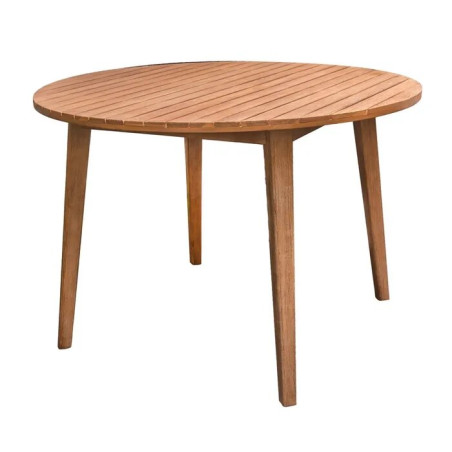 Table ronde Marilyn Acacia massif 110X75 cm extérieur