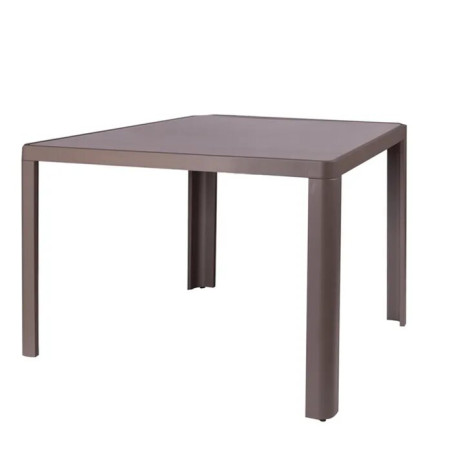 Table cantine Stella aluminium château extérieur 90X90X75 cm