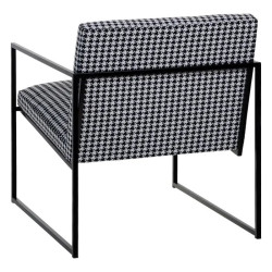 Fauteuil Noir et Blanc pied de poule