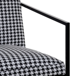 Fauteuil Noir et Blanc pied de poule