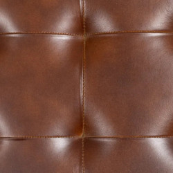 Fauteuil en cuir brun