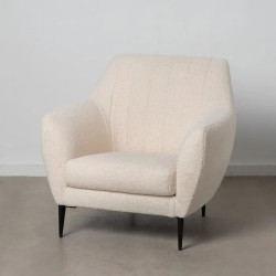 Fauteuil beige moumoute