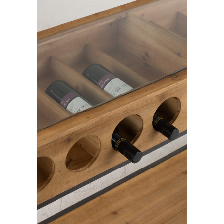 Console Pour Bouteilles De Vin Bois Naturel