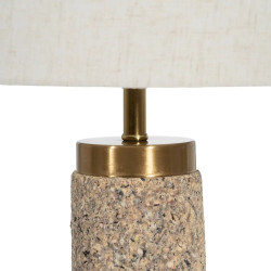 Lampe de Table Beige et Or