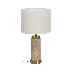 Lampe de Table Beige et Or...