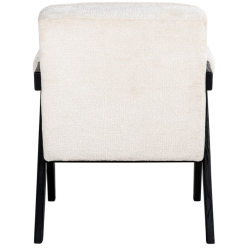 Fauteuil Cooper blanc chenille