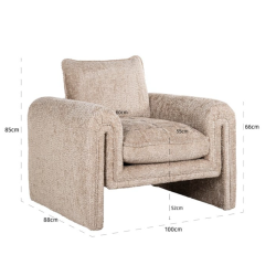 Fauteuil Sandro beige