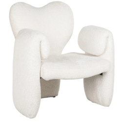 Fauteuil Didi mouton blanc