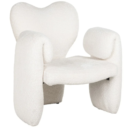 Fauteuil Didi mouton blanc