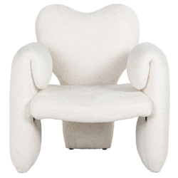 Fauteuil Didi mouton blanc