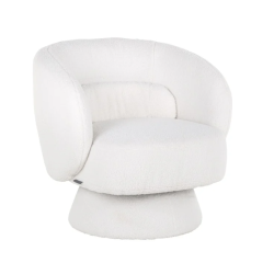 Fauteuil pivotante Senna Blanche