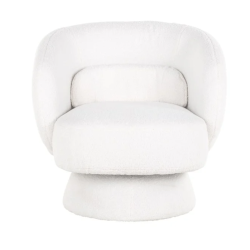 Fauteuil pivotante Senna Blanche