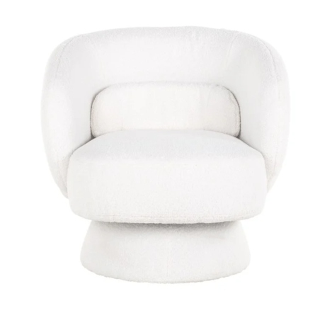 Fauteuil pivotante Senna Blanche