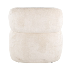 Fauteuil Donna blanc chenille