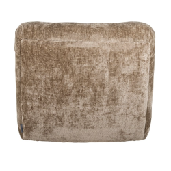 Fauteuil Rosy pivotant taupe chenille