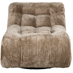 Fauteuil Rosy pivotant taupe chenille