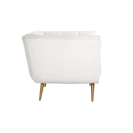 Fauteuil Huxley Blanc Bouclé