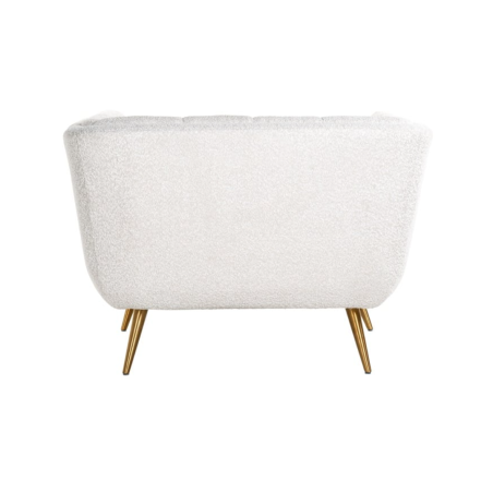 Fauteuil Huxley Blanc Bouclé