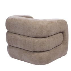 Fauteuil Bess taupe