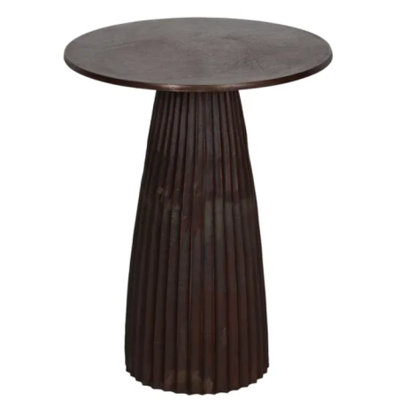 Table d'appoint oxyde marron