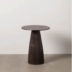 Table d'appoint oxyde marron