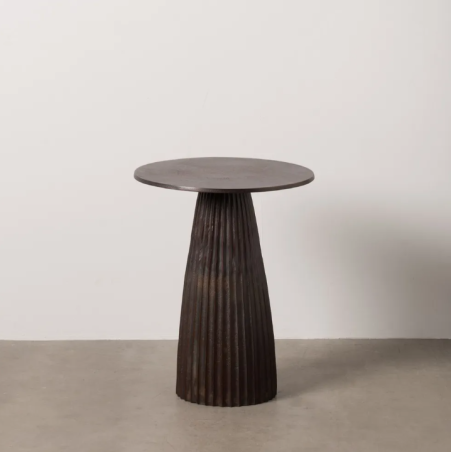 Table d'appoint oxyde marron