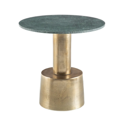 Table d'appoint vert-or