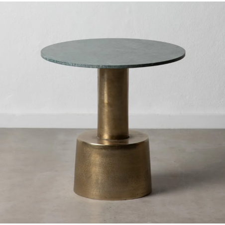 Table d'appoint vert-or