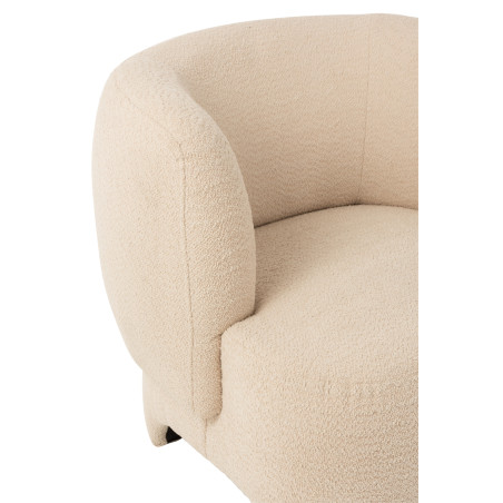 Fauteuil Tricote crème