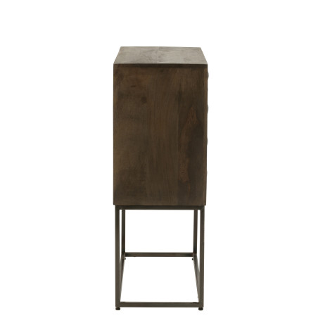 Armoire sur pied Pino marron et gris