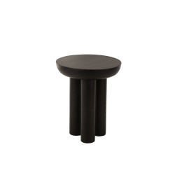 Table D'appoint Trio Bois De Manguier Noir