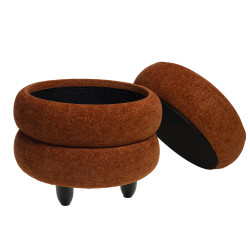 Grand pouf nuage rouge