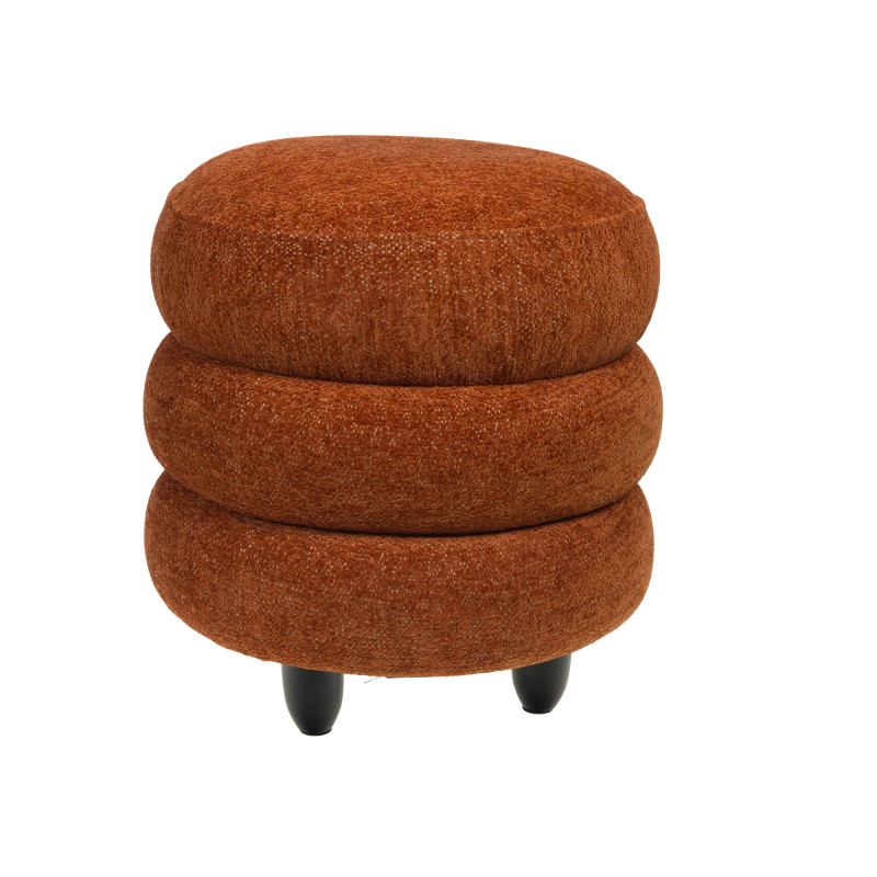 Grand pouf nuage rouge