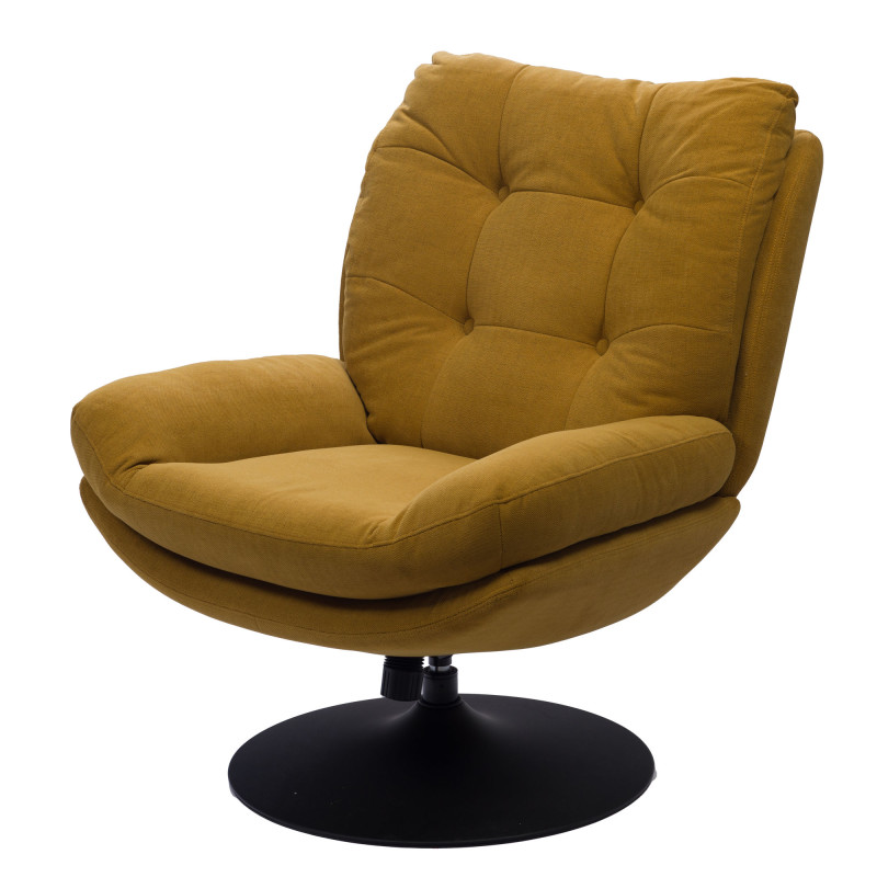 Fauteuil Magnum Moutarde black