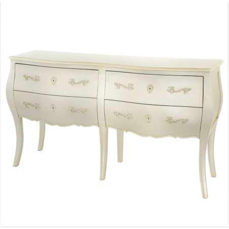 Commode Double Silver Murano